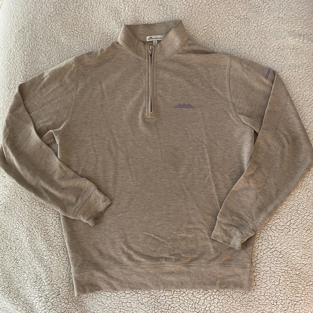 Peter Millar Quarter ZIP: Desert Mountain Logo